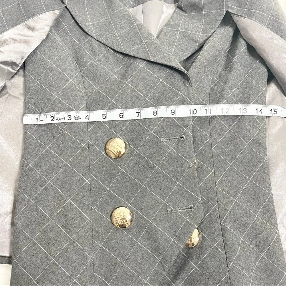 Gray Blazer Cape/Jacket - Picture 3 of 4